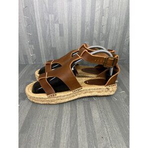 Soludos Banded Shield Sandals Espadrille Women 6.5 Brown